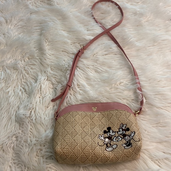 Disney Pink and Tan Crossbody Bag with Elegant Design BNWOT - Picture 11 of 12